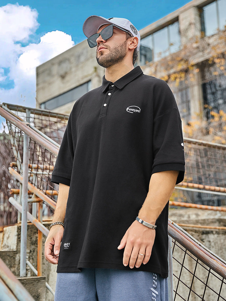 Polo Shirt Baggy Comfortable Oversized